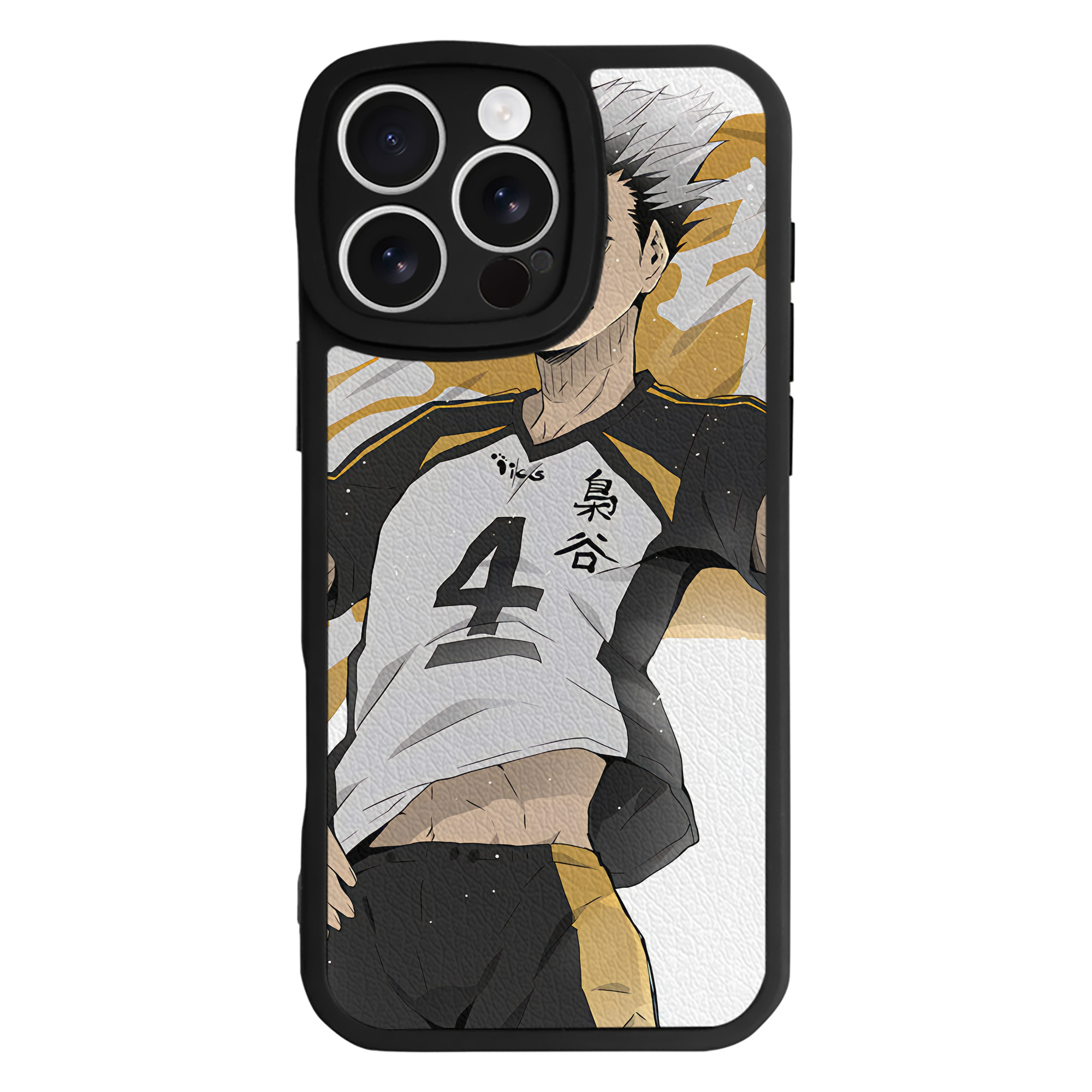 （画像用） ハイキュー!! Haikyu!! 【iPhone 16シリーズ対応】シリコンスマホケース（レザー調） 材質：シリコン
